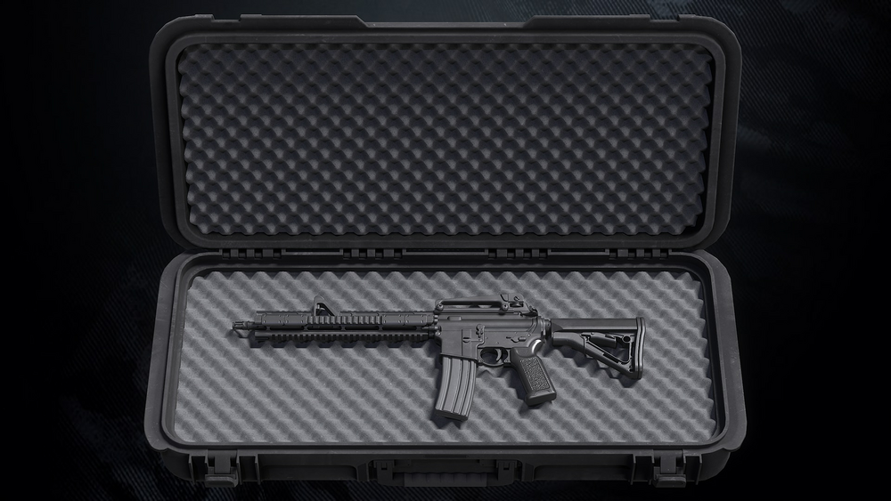 MR-44 Assault Rifle With Hands and Weapon case 