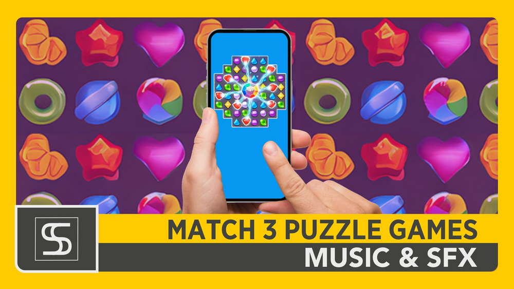 Match 3 Puzzle Games Sound Effects And Music Pack 