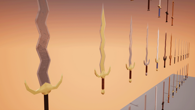 Klian's LowPoly Sword Pack (Customizable) 