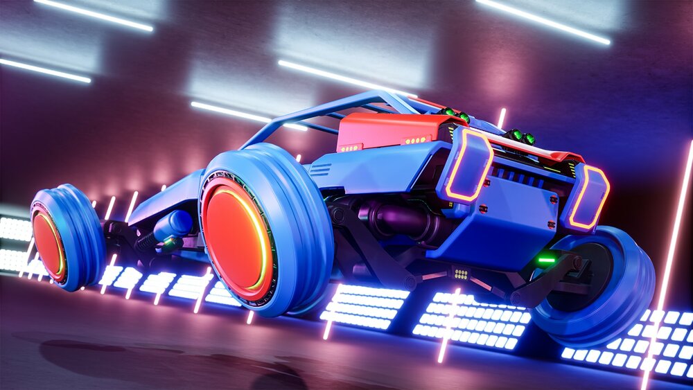 SciFi Cyber Hover Buggy 2 