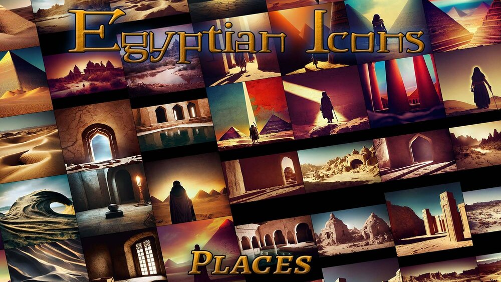 Egyptian Icons - Places - Fantasy RPG Historical 