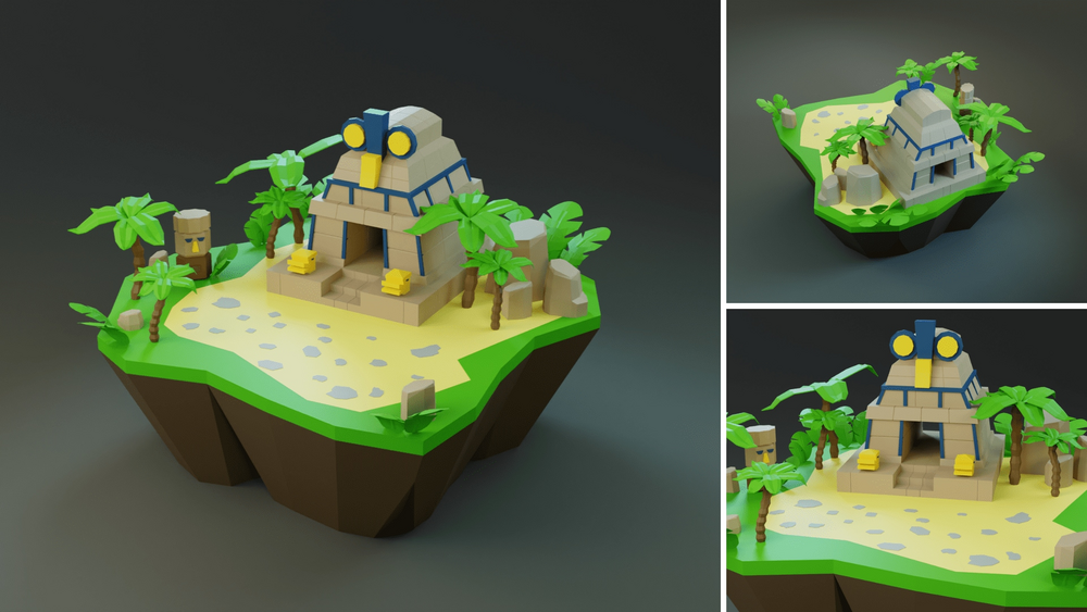 Low Poly Worlds Islands Exteriors Pack 5 