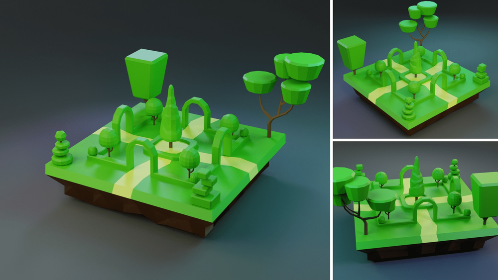 Low Poly Worlds Islands Exteriors Pack 5 