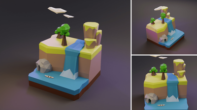 Low Poly Worlds Islands Exteriors Pack 5 