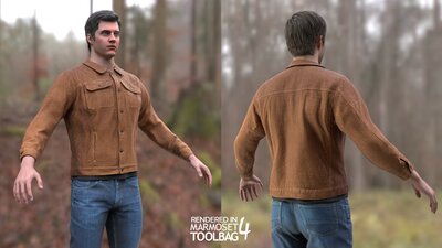 Man - Autumn Outfit 8 - Modular - Rigged 