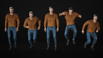 Man - Autumn Outfit 8 - Modular - Rigged 