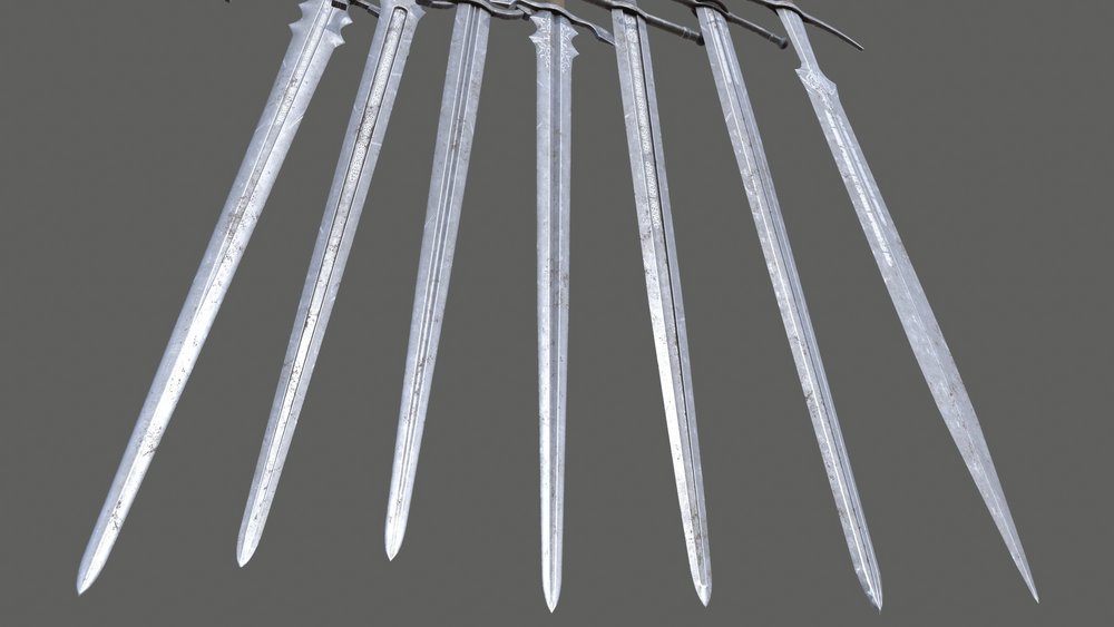 Medieval modular swords 