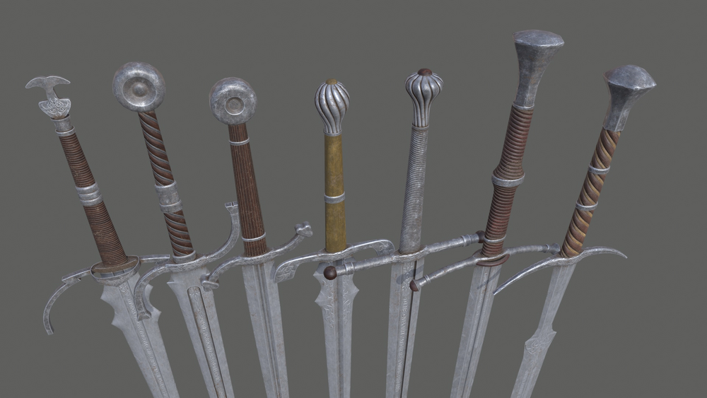 Medieval modular swords 