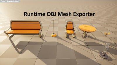 Runtime .OBJ(wavefront) Mesh Exporter 