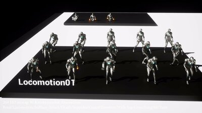 268 HD mocap W-Knives combat Animations Complete set-Root/Locomotion/InPlace 