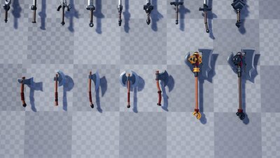 Stylized Weapons PBR Asset Pack Vol.1 