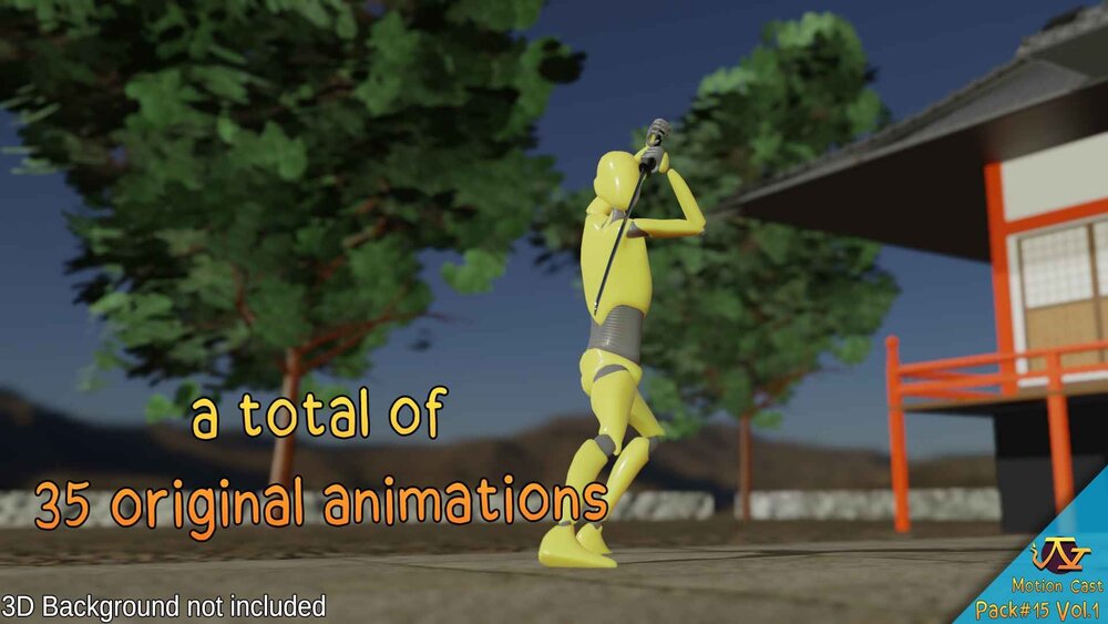 Samurai animations (Motion Cast#15 Vol.1) 