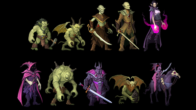 Fantasy Army Characters pack3 