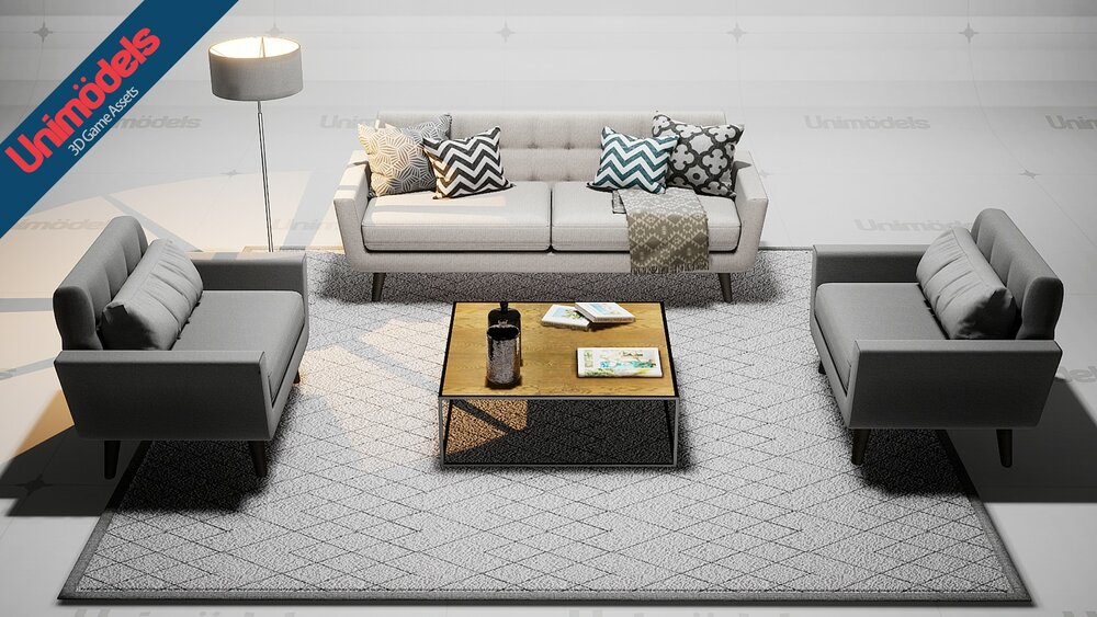 Sofas and Decoration Vol. 1 by Unimodels 