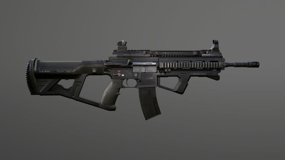 Animated Short Stroke Assault Rifle FPS Weapons Pack 