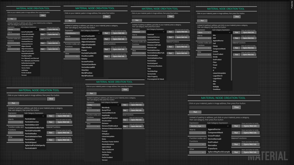 Material Node Creation Tool 