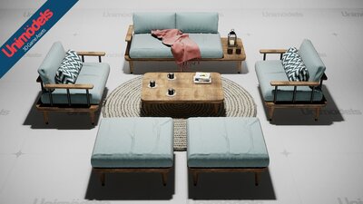 Sofas and Decoration Vol. 1 by Unimodels 