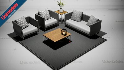 Sofas and Decoration Vol. 1 by Unimodels 