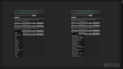 Material Node Creation Tool 