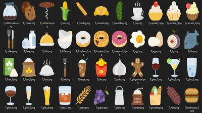 Gastronomy Icons Pack 