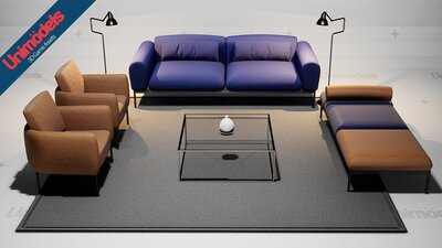 Sofas and Decoration Vol. 1 by Unimodels 