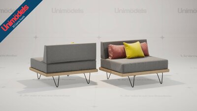 Sofas and Decoration Vol. 1 by Unimodels 