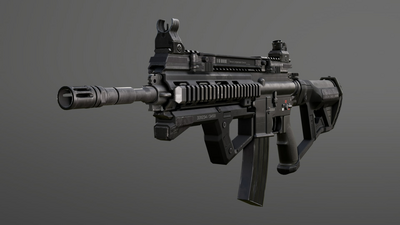 Animated Short Stroke Assault Rifle FPS Weapons Pack 