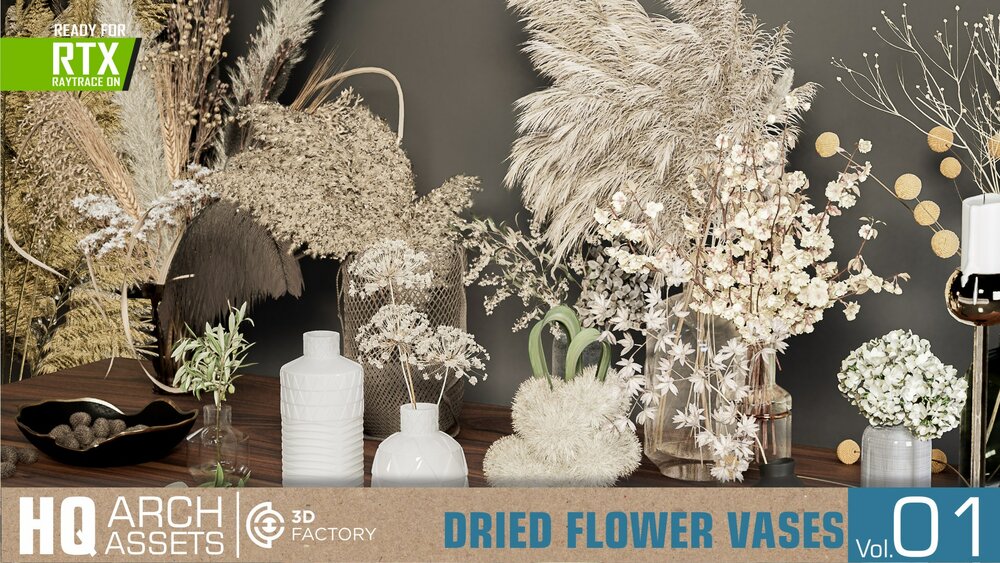 HQ Dried Flower Vases Vol. 1 