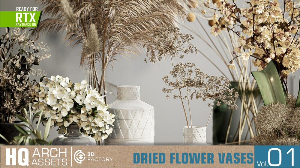 HQ Dried Flower Vases Vol. 1 