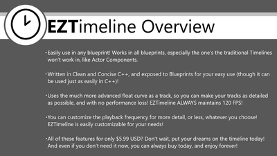 EZTimeline - Customizable Timeline for ALL Blueprints 