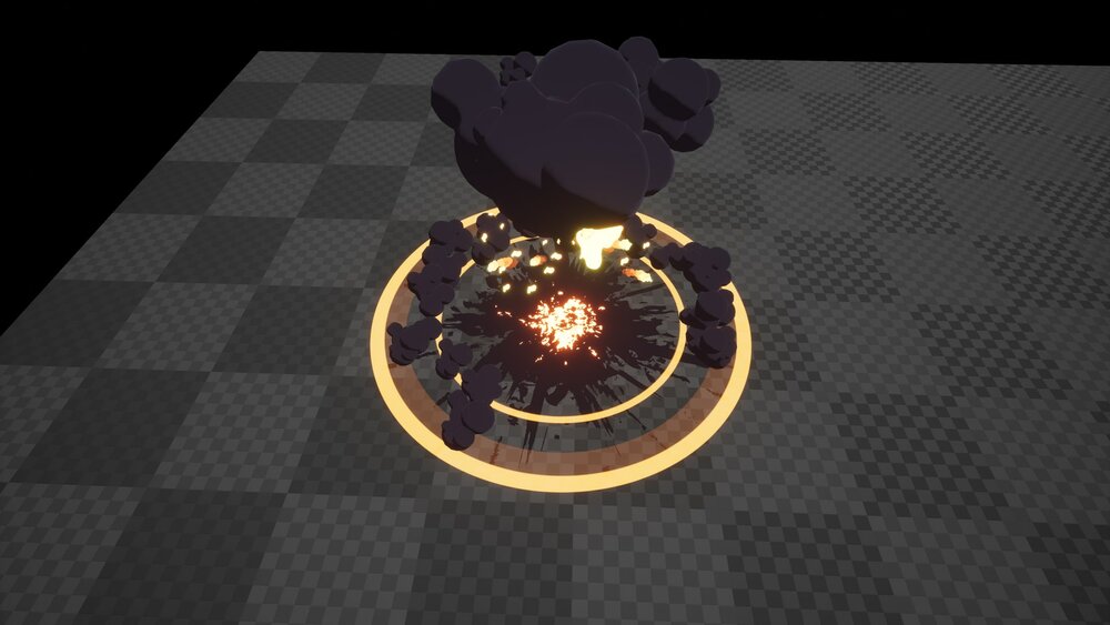 Cartoony Impact - Stylized Particle Simulation #1 