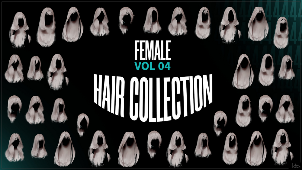 Female Hair Collection - Hair Pack 04 