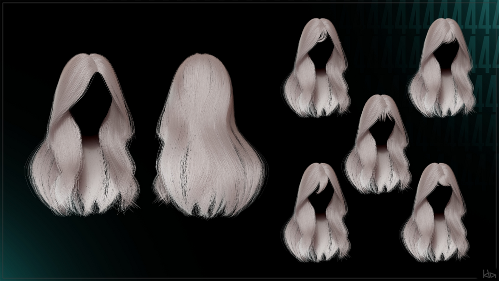 Female Hair Collection - Hair Pack 04 