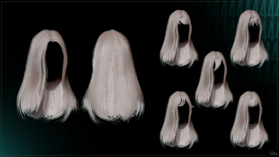 Female Hair Collection - Hair Pack 04 