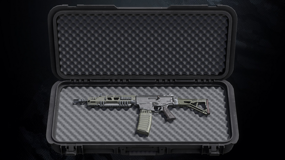 Heat-772 Assault Rifle With Hands and weapon case 