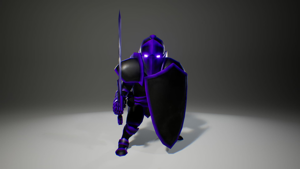 Stylized Low Poly Knight 