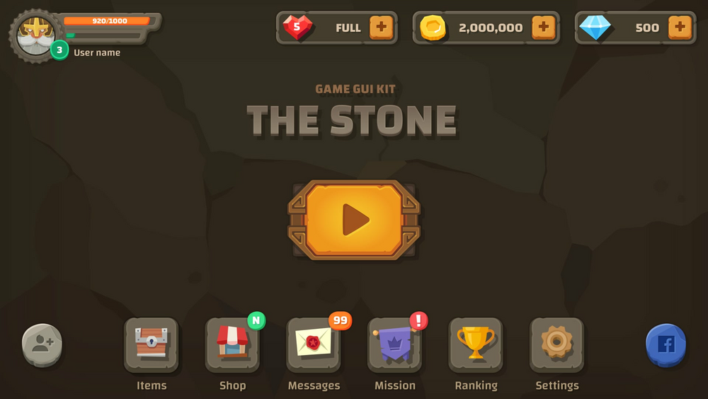 GUI Kit - The Stone 