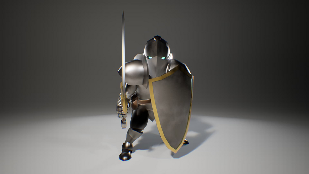 Stylized Low Poly Knight 