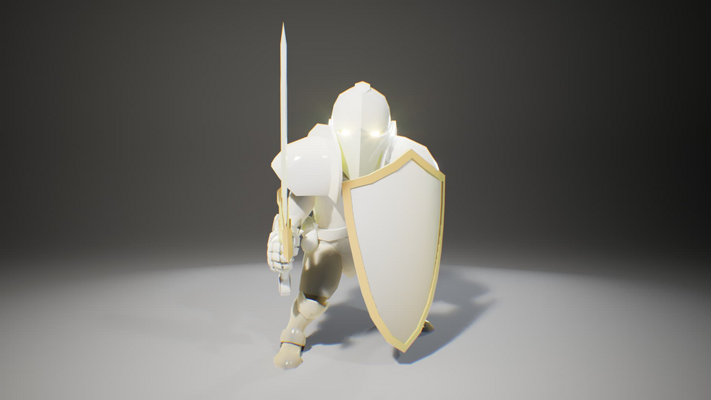 Stylized Low Poly Knight 