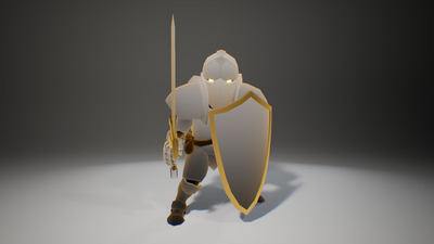 Stylized Low Poly Knight 