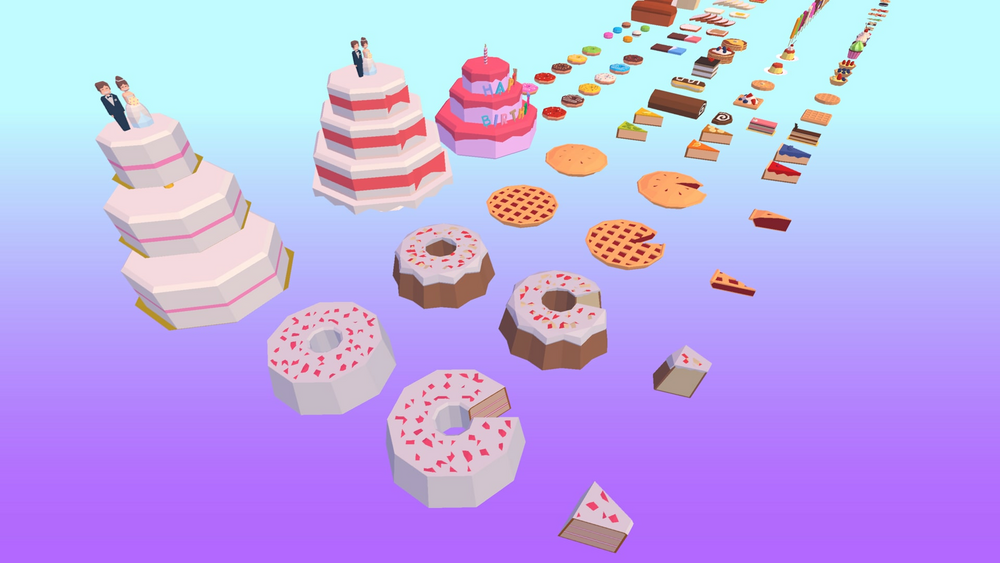 Food Pack: Low Poly Pastry, Sweets & Desserts 