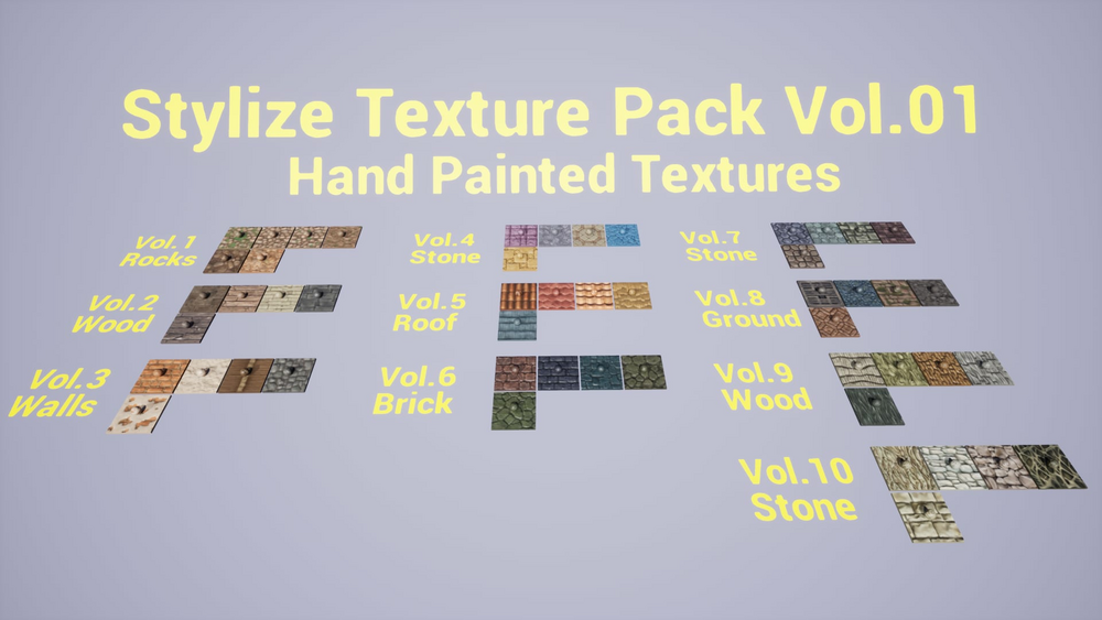 Stylized Texture Pack - VOL.01 Textures 