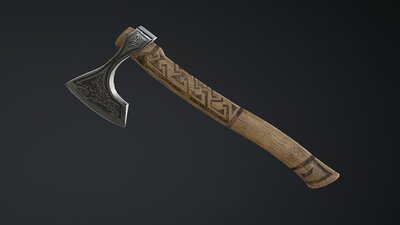 Medieval Ax Set 01 