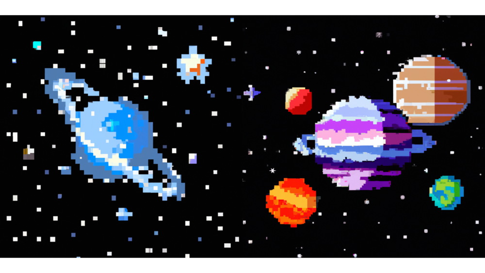 Pixelated Planets 