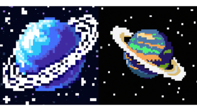 Pixelated Planets 