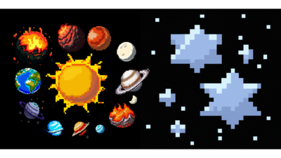 Pixelated Planets 