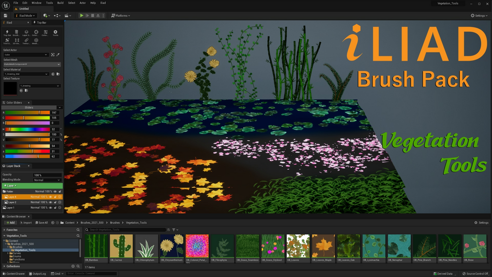 Vegetation Tool Brush Pack for ILIAD 