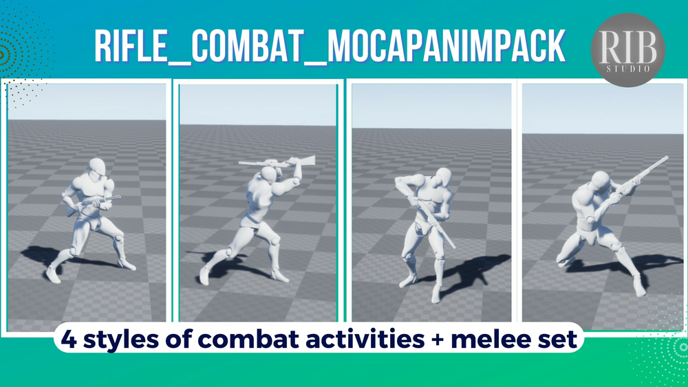 Rifle Combat MocapAnimPack 