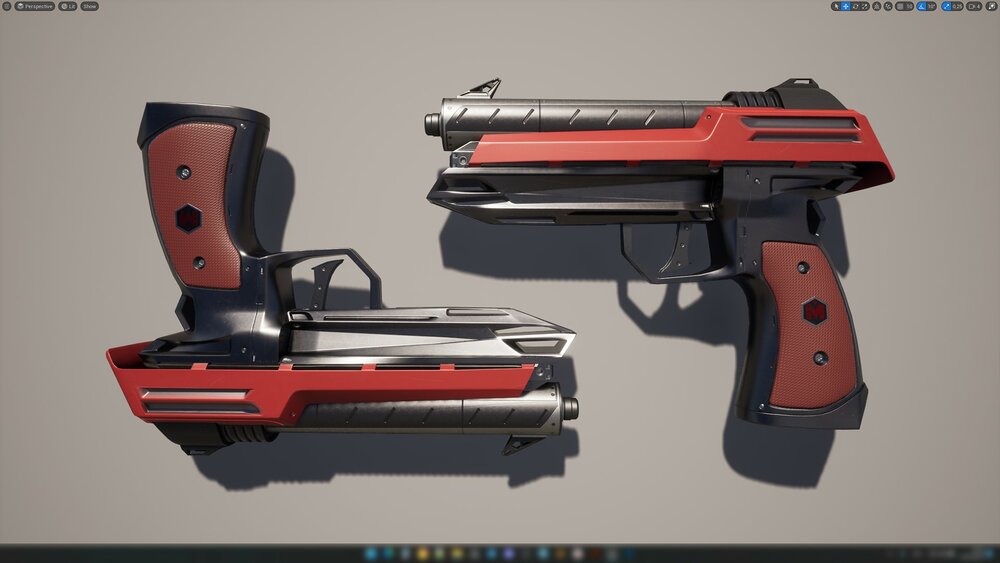 Sci-Fi Makarov Pistol 