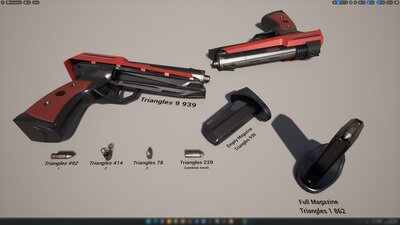 Sci-Fi Makarov Pistol 